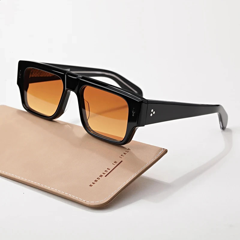 Handmade sunglasses DEVOTO Square Acetate Men Women Top Quality Eyewear Outdoor UV400 Protection Sunglasses 250117
