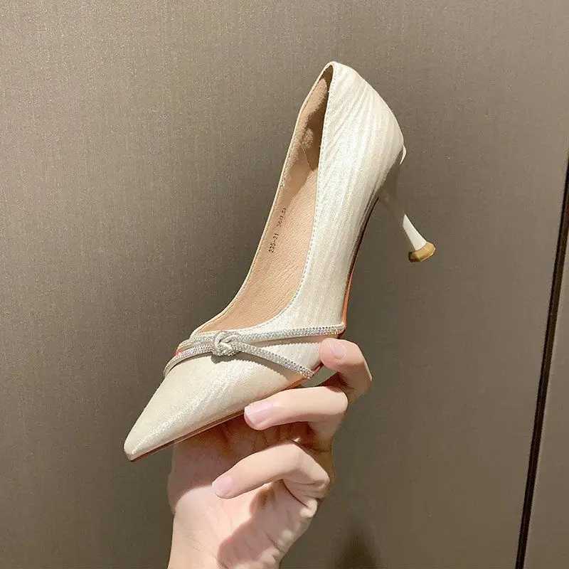 Ladies Pumps Black Rhinestone Dia Wedding Hot Bride Shoe With Heel Wens New Shoes Crystals Elegant Dress A Lastest Wholes Chic Z250121
