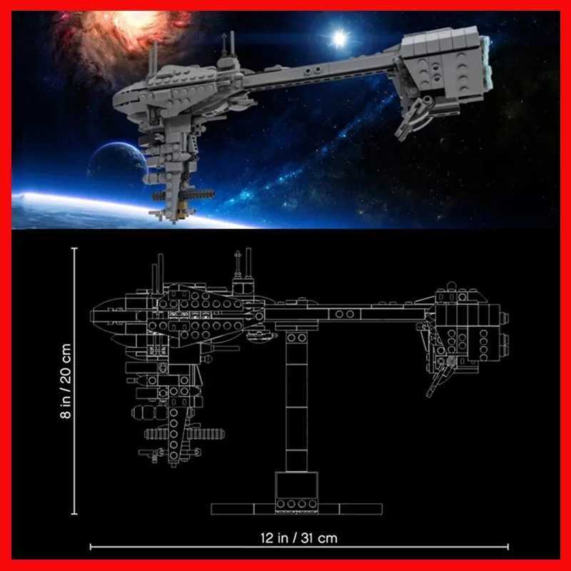 459 pcs MOC-55217 Nebulon B Frigate MOD Medical Ship Building Block Assembly Toys Childrens Birthday Gift Compatible With 77904 W250115