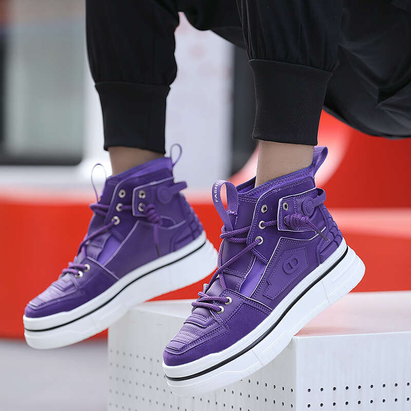 Fashion Colorful Men's High-Top Platform Casual Sneakers Man Hip-Hop Designer Shoes for Men baskets hommes