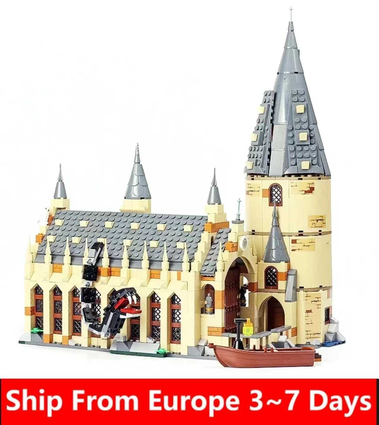 Creative Movie Series Great Hall Compatible 75954 Building Blocks Bricks Toys birthday gift For Children S7307 11007 16052 W250115