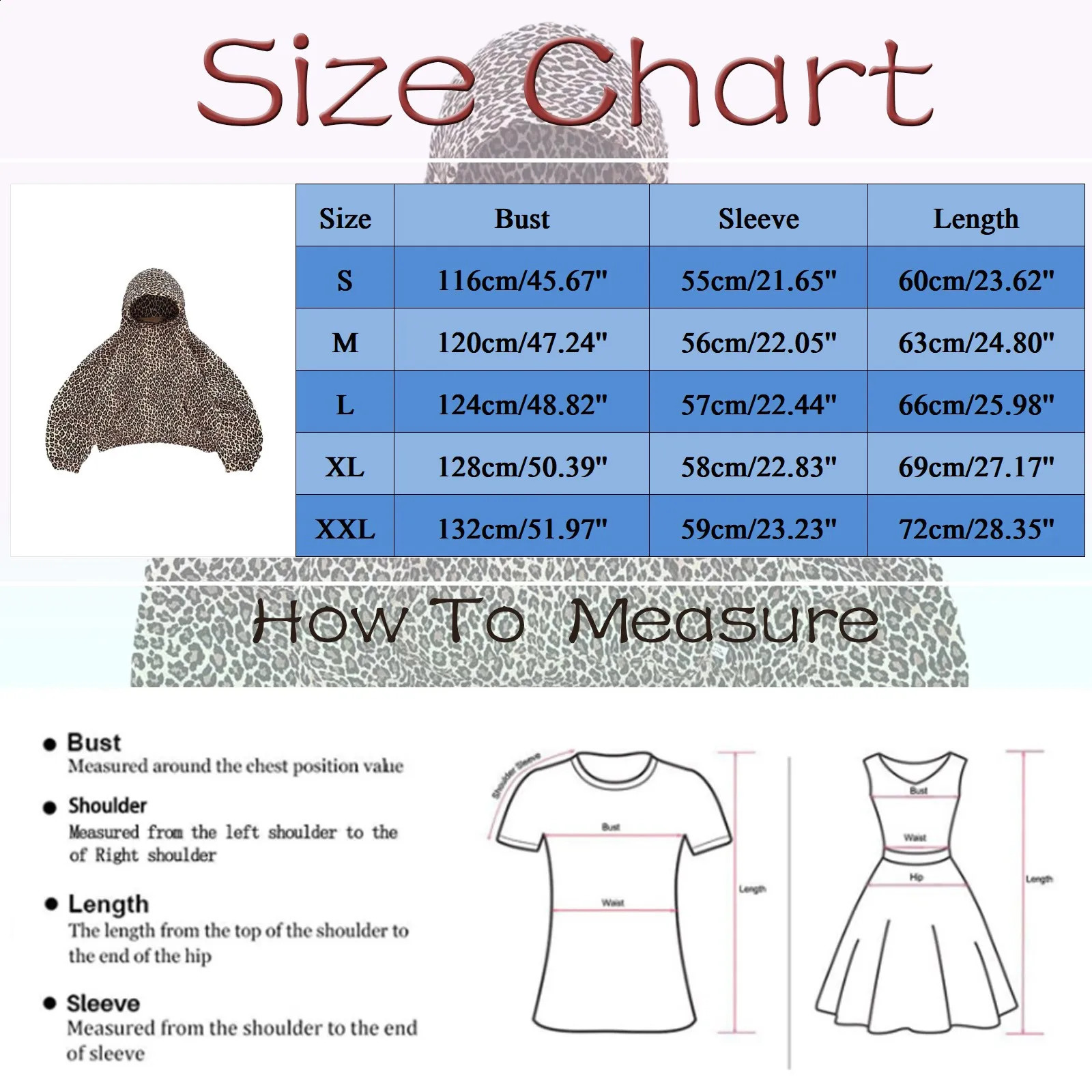 Womens Leopard Print Hoodie Loose Sweatshirt Top Leopard Sweatpants For Women Y2K American Retro Leopard Street Wear 250113