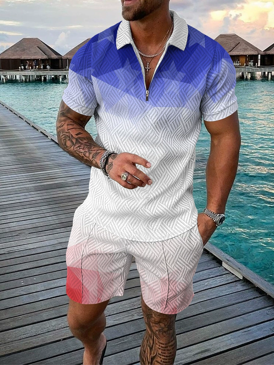 New Arrival Clothing Tracksuit Polo Shirts Sets Summer Casual Golf T-shirt Shorts Suits Fashion Male Street Outfits Sports Tracksuits for Men Jogger F