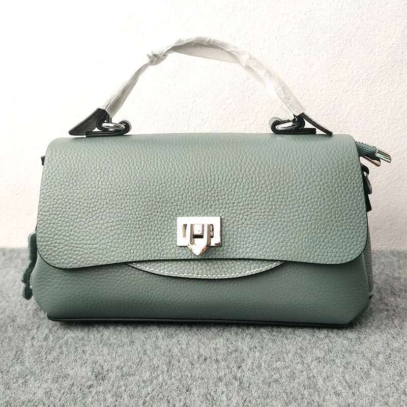 Women's Genuine Handbag Ladies Casual Crossbody Small Soft Cow Leather Versatile Shoulder Messenger Bag High Quality
