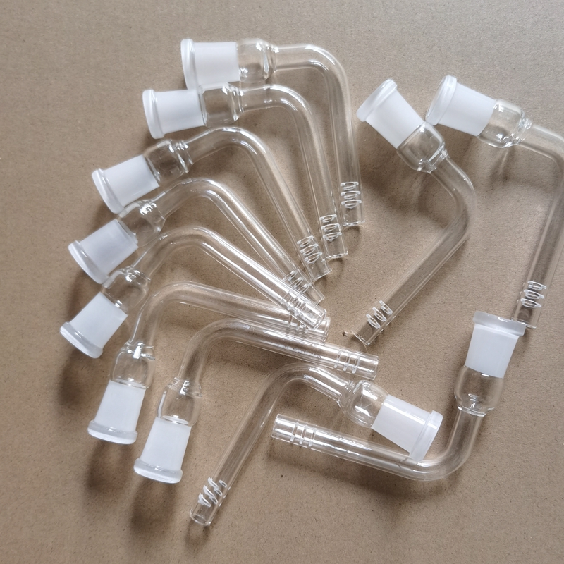 20Pcs 14mm Female 90 Degree Glass Downstem diffuser Smoking Pipes accesories 14MM female Thick down stem