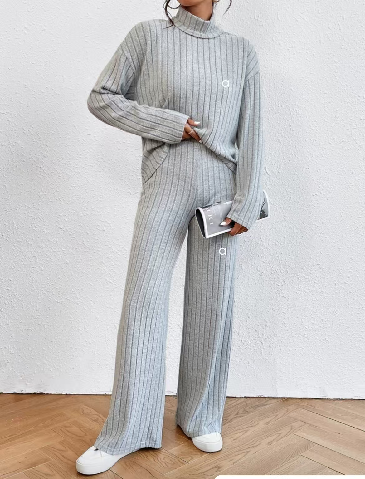 A81020 Womens Yoga Outfit Two Pieces Suits Long Sleeve+Pants Set Exercise Close-Fitting Fitness Wear Running Elastic Workout Tracksuit