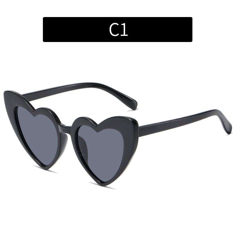 2025 Multi colored love sunglasses, parent-child personalized glitter sunglasses, beach sunglasses