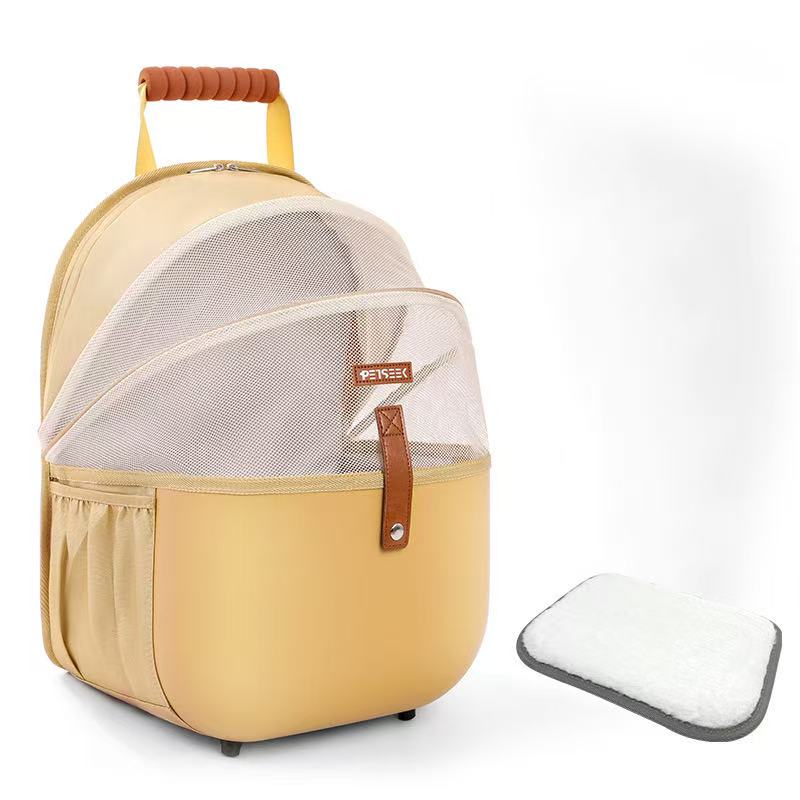 Pet seeking cat bag, portable cat bag, large capacity backpack, pet space cabin, breathable dog bag, take out items