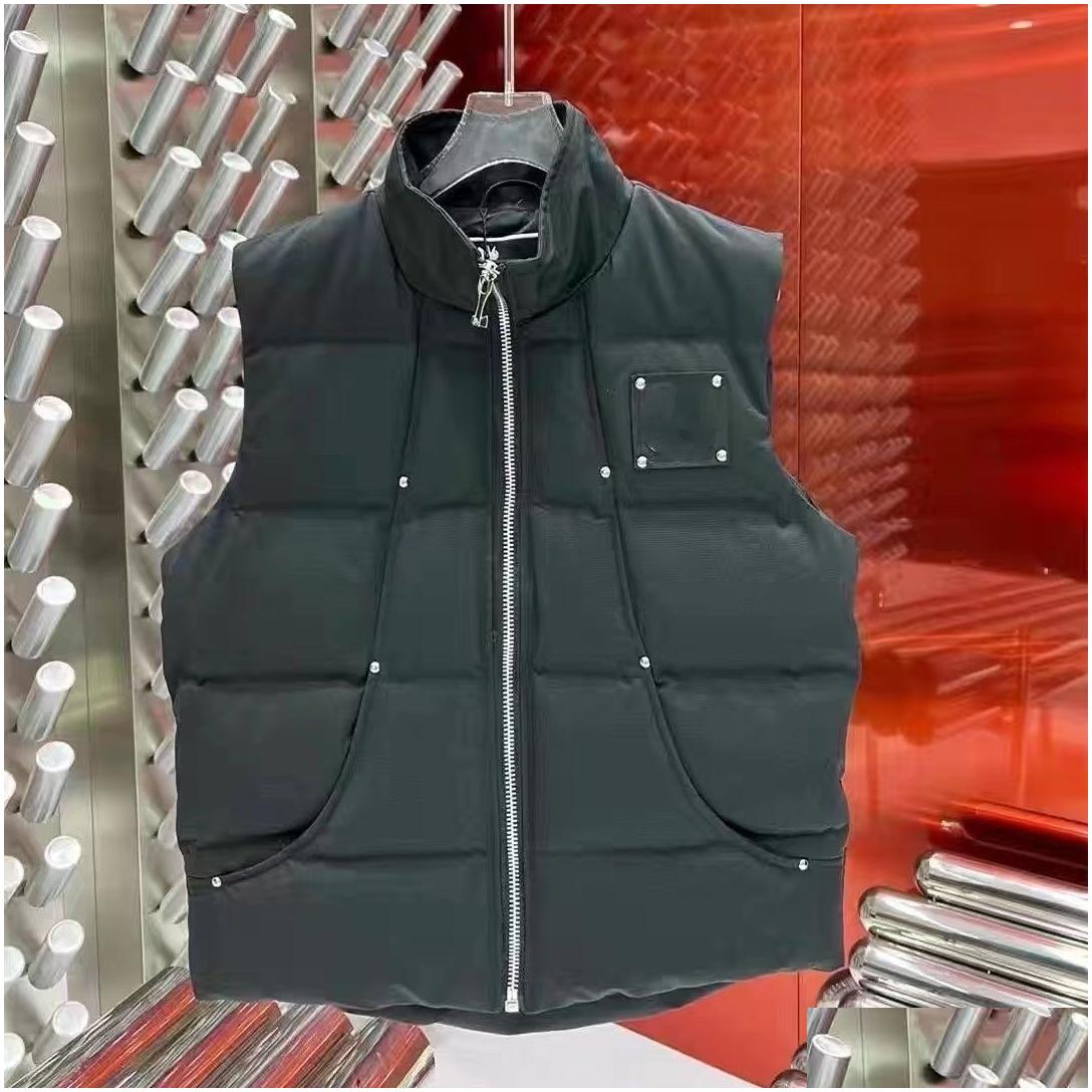 Mens Vests Moose Vest Puffer Canadian Gilet Women Designer Top Quality Waistcoat Letters Printed Outwears Parkas Casual Jacket Ff0 S Otfzo