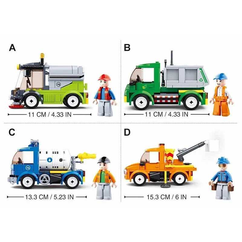 Creative Learning Toolset of Scale Town Transportation Cleansers: Interactive Washing Station Accessories by Model Number