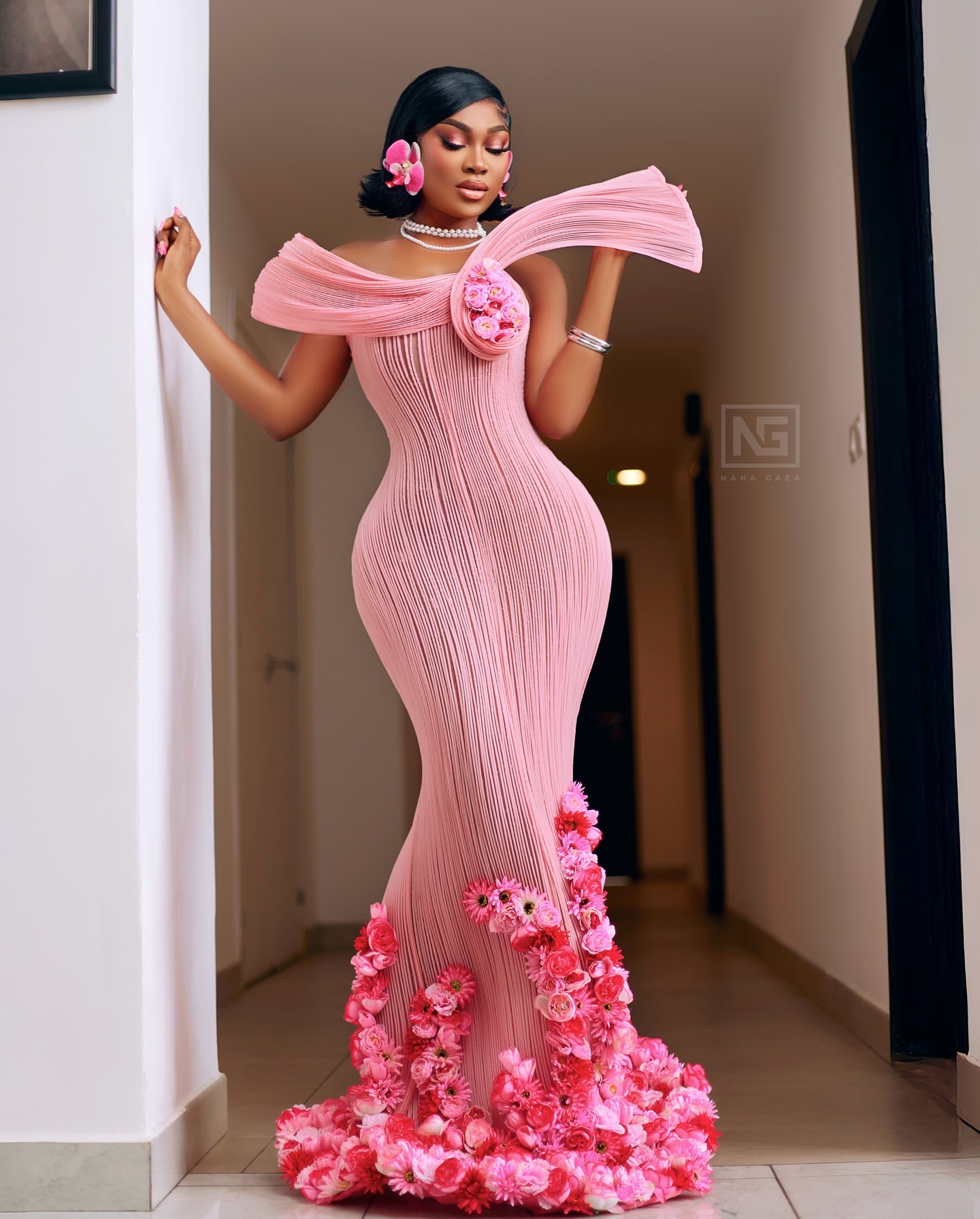 Aso Ebi Pink Mermaid Prom Dresses 2025 wers Illusion Stylish Evening Formal Party Second Birthday Engagement Gowns Plus Size Dress For Special Ocns