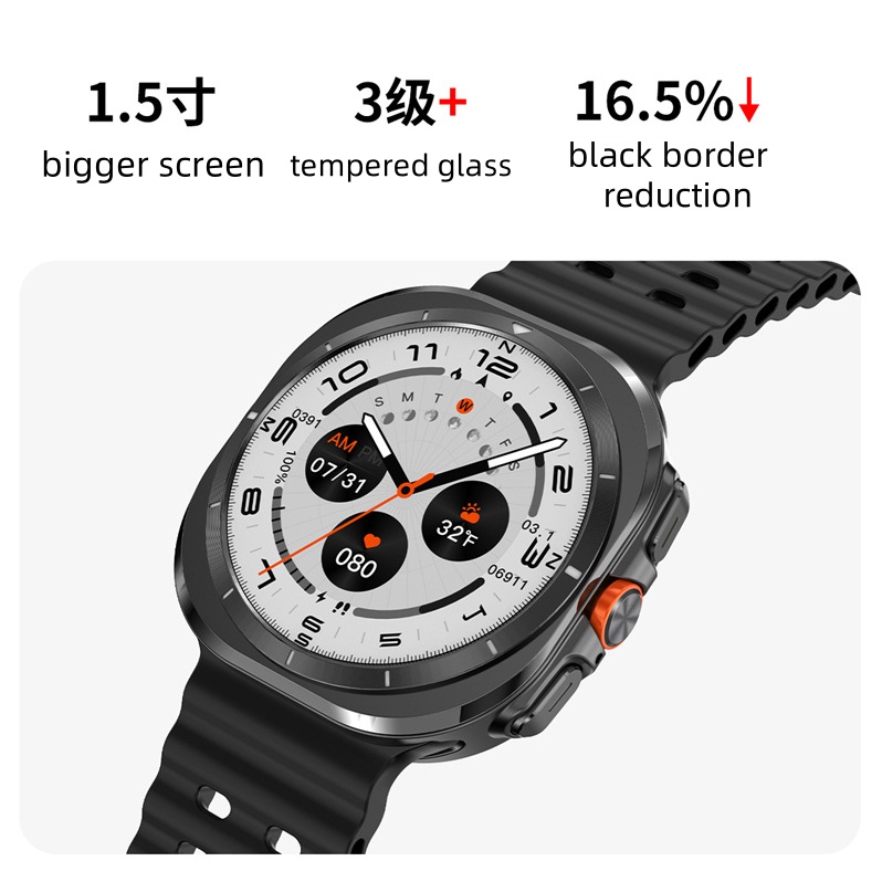 New DT WATCH ULTRA Smart Watch Heart Rate Blood Oxygen Monitoring Compass AI Voice Recording TWS Connection free shipping