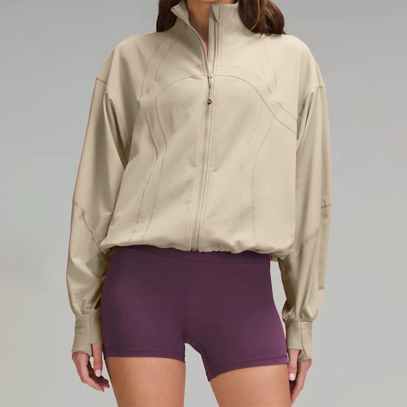 Fashion Bat Sleeve Women's Designer Sports Jacket Outdoor Training Jacket New Running Fitness Leisure Versatile Yoga Clothing
