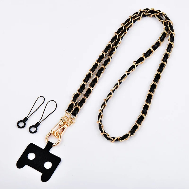 Phone Strap Antilost Lanyard phone charm Holder Mobile Accessories Crossbody Necklace Cord Chain Black Color for All Case 250118