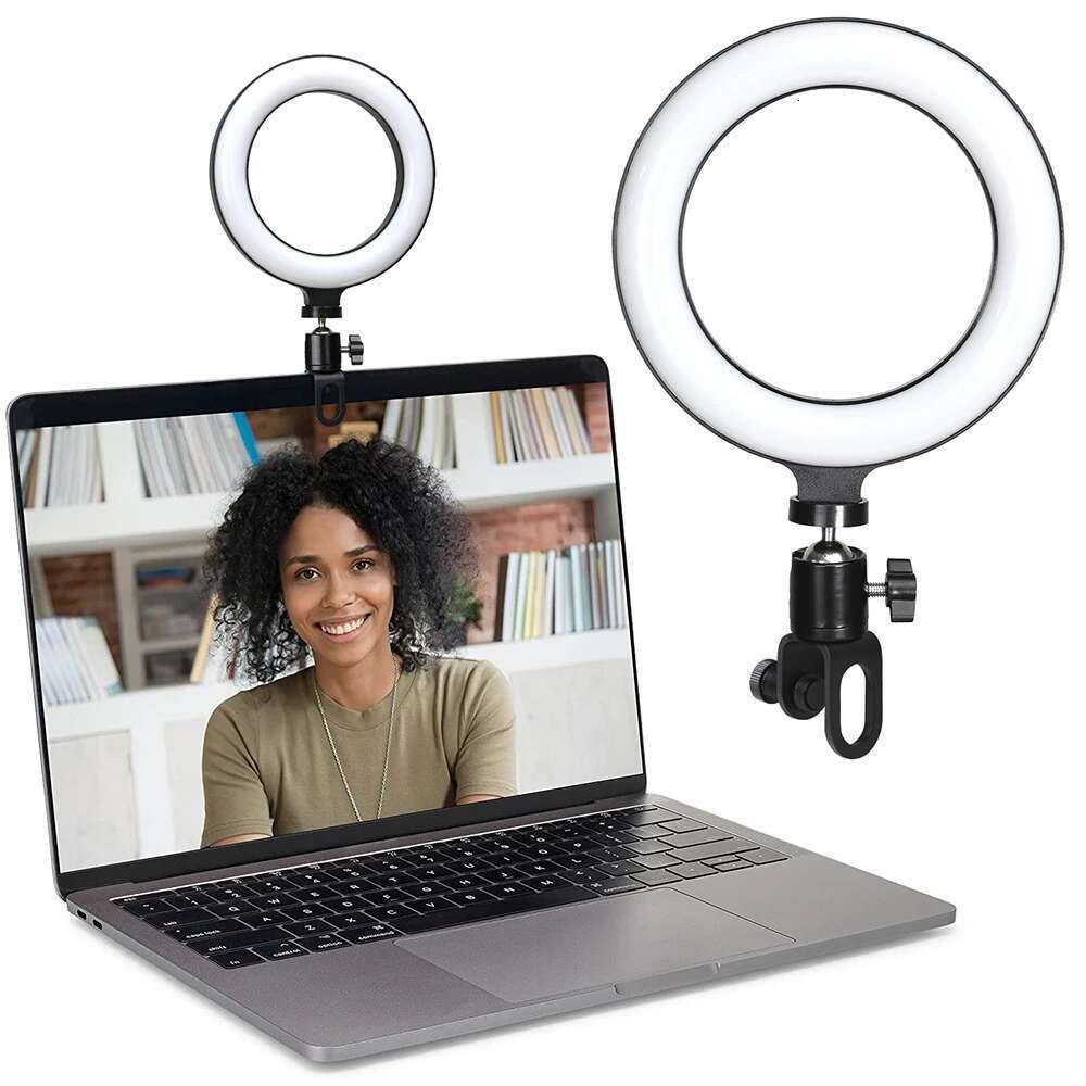 6.3 Inch LED Ring Lights Round Lamp Selfie Live Streaming USB Desktop Clip for Youtube book PC Laptop Computer Tiktok Stream