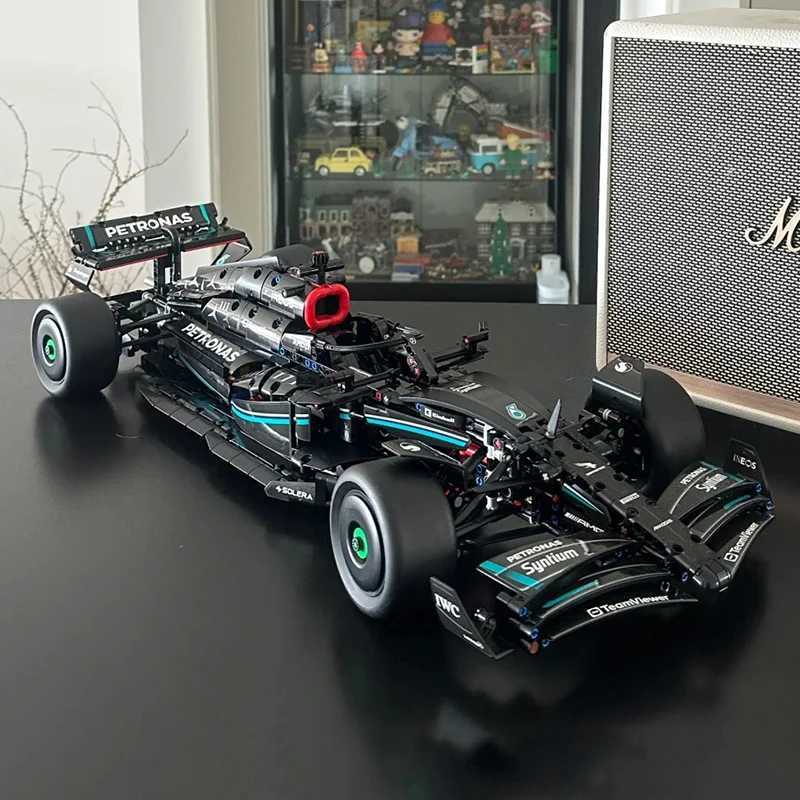 Technical F1 42171 1 8 1642PCS W14 E Merchandise Building Blocks Super Race Car Assembly Model Vehicle Toys Bricks for Boy Gifts W250115