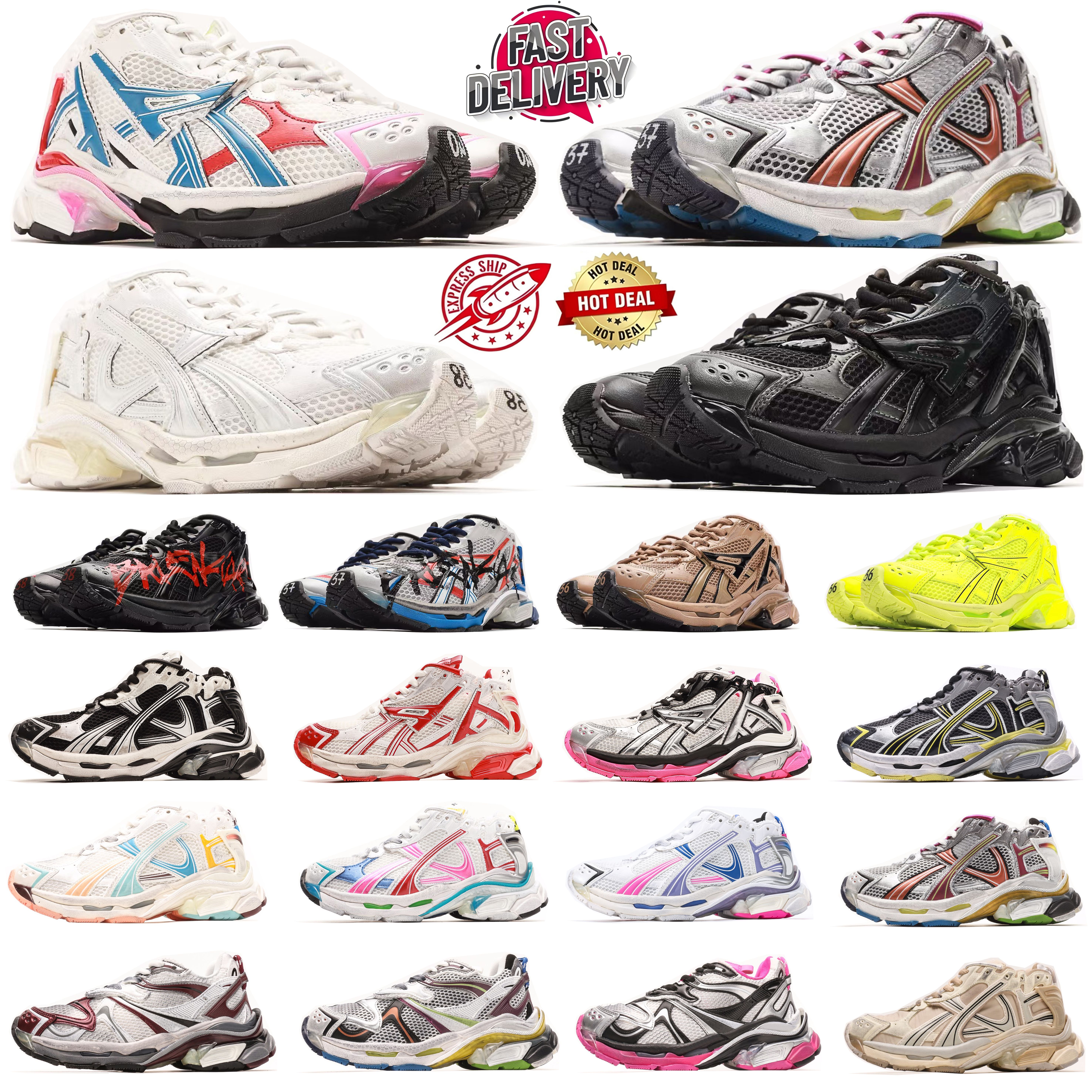 Brand Sneakers Track Runners Designer Platform All Black White Multicolor Pink Blue Grey Ancien Daddy Men Women Trainers Tennis Shoes