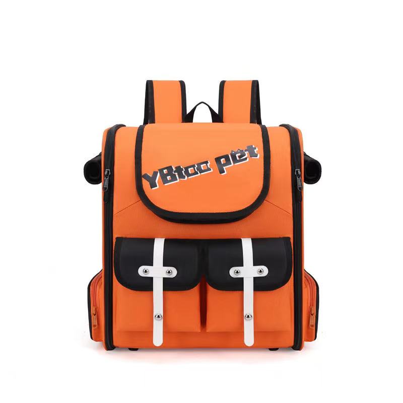 New backpack cat bag, outdoor bag, portable large pet bag, space cabin pet dog backpack, pet supplies