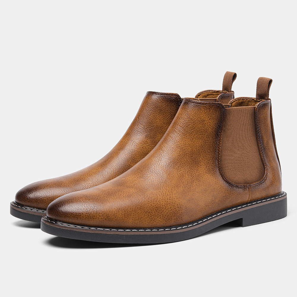 2025 New Free Shipping Boots Leather Shoes Men Work Safety Sneaker Men Chelsea Boots Outdoor Comfortable Footwear Plus size 48 Adult size 35-48