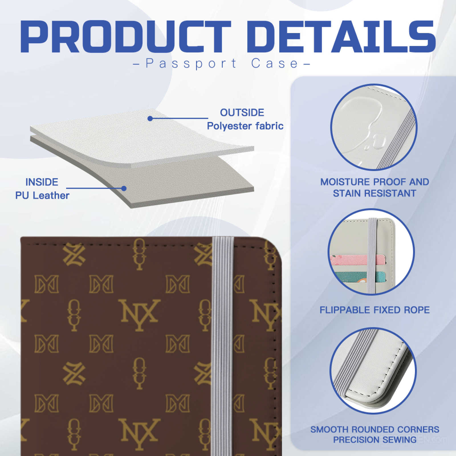 NXY New High Quality Passport Cover Classic Men Wallets For Women Wallet Brand Fashion Passport Holder Covers ID Card Holder