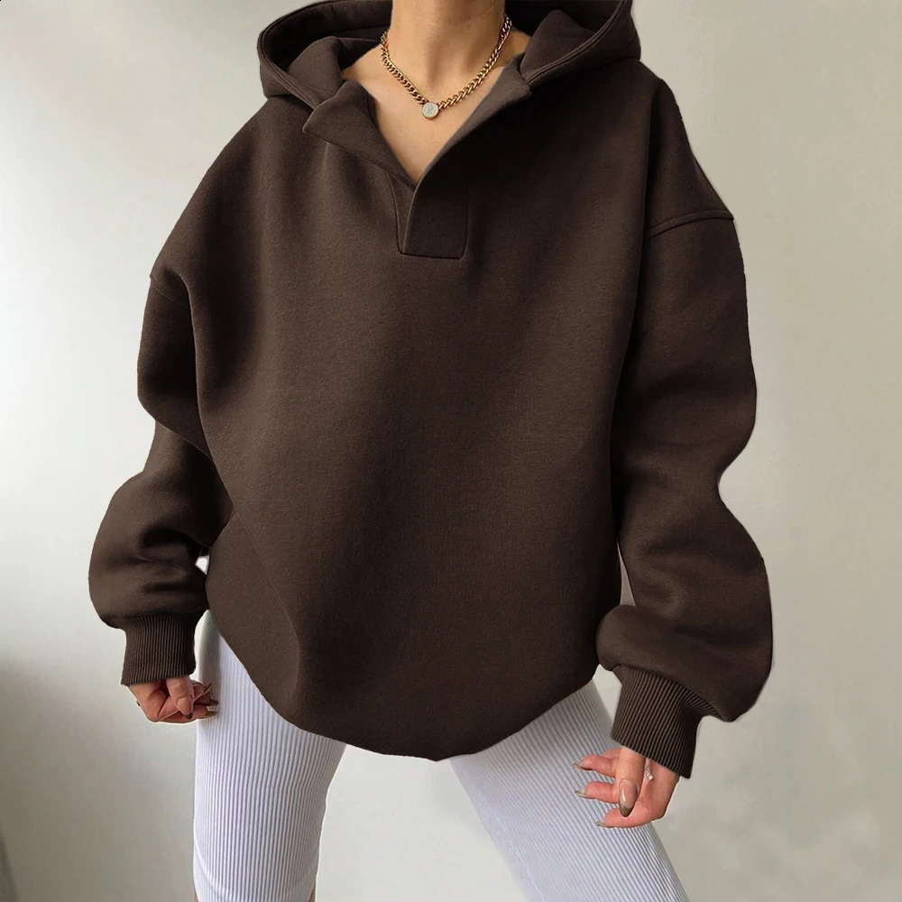 Mia Muse Womens Sweatshirts All Season Casual Basics Solid Color Pullover Long Sleeve Hoodie Work Sweatshirts 250113