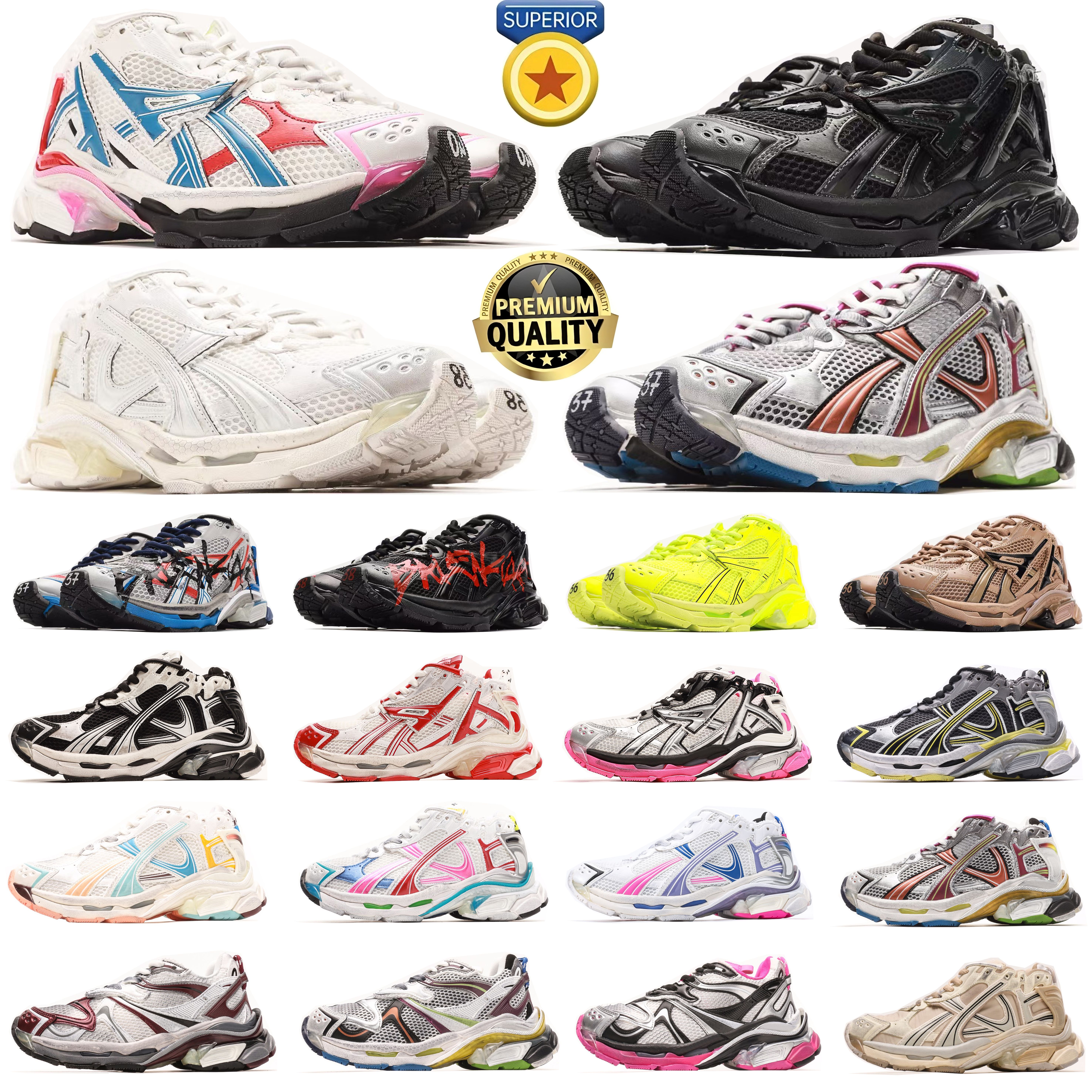 2025 New sneakers Brand sneakers Track Runners 7.0 7.5 3.0 Designer Platform All Black white Multicolor Pink Blue Grey Ancien Daddy men women trainers Tennis Shoes s
