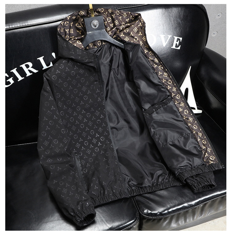 European station light luxury men's fat spring coat men's casual men's jacket hooded loose large version of top tide