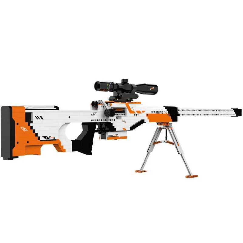 Military Series Ww2 m W6 Sniper Rifle Building Blocks Model Moc Technical Gun Army Weapons Bricks Kit Toy For Boy Holiday Gift W250115