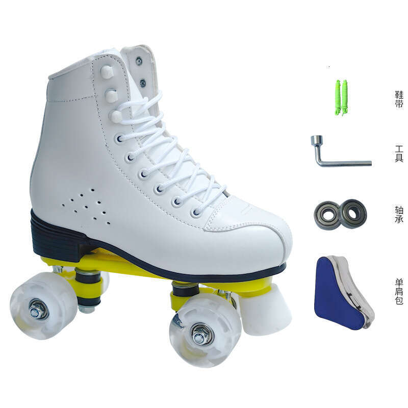 Double Row Men S And Women S Quad Children S Roller Adult Ice Skates Flash Beginners