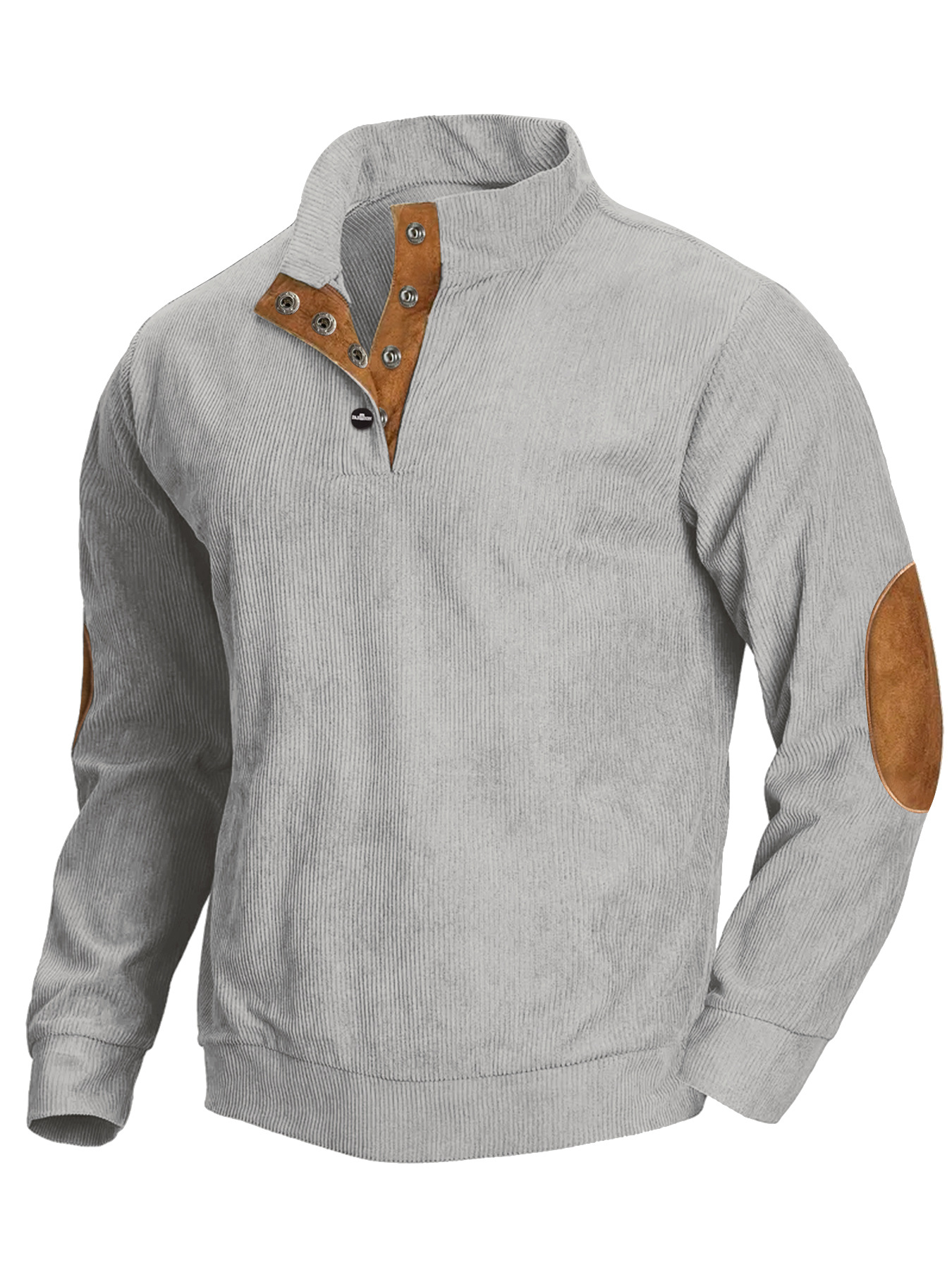 2025 Cross-border Amazon hot spring and autumn European code men's casual stand collar long sleeve hoodie spot