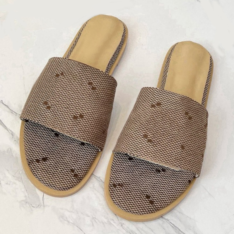 Y189 Designer Sandals Women Slides Rubber Slippers Ladies Flat Beach Jelly Script Orange Summer Fall Mules Outdoor Waterproof Luxury