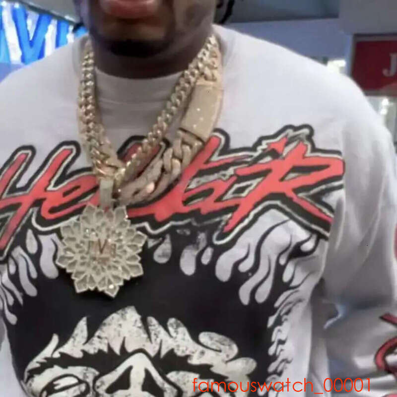 Hip Hop 22 - 25mm Cuban Solid Sier Vvs Moissanite Necklace Customized Jewelry