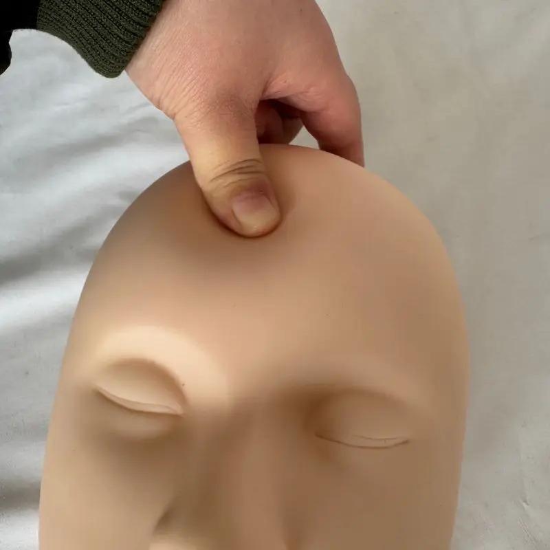 Mannequin Head High-quality Skin Massage And Makeup Closed Eyes Face Makeup Trainning For Eyelash Makeup Practice Makeup Model 250114