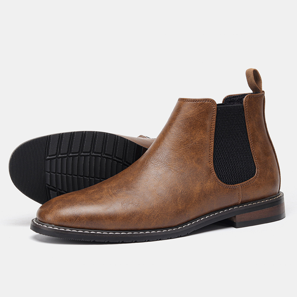 2025 New Free Shipping Boots Leather Shoes Men Work Safety Sneaker Men Chelsea Boots Outdoor Comfortable Footwear Plus size 48 Adult size 35-48
