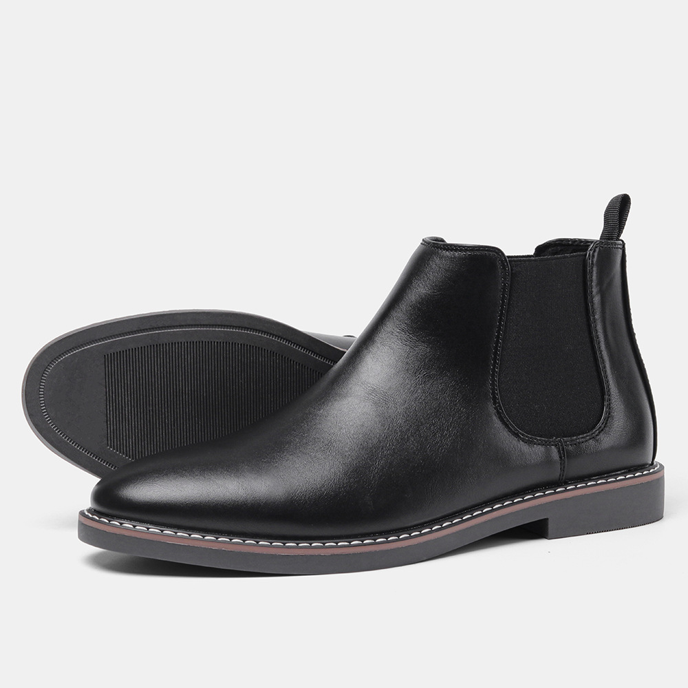 2025 New Free Shipping Boots Leather Shoes Men Work Safety Sneaker Men Chelsea Boots Outdoor Comfortable Footwear Plus size 48 Adult size 35-48