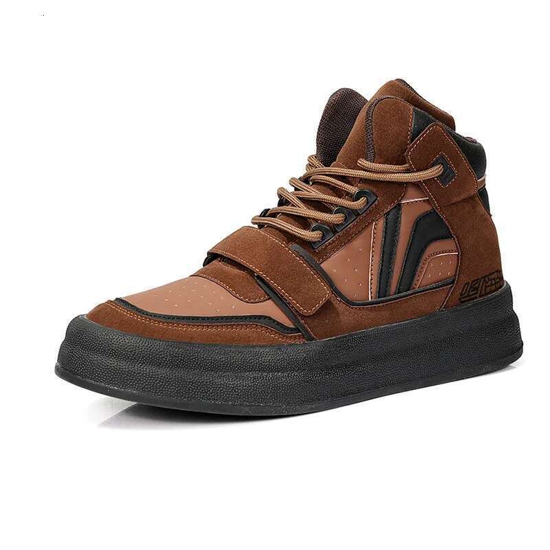 New Red High Top Flat Casual Sneakers Fashion Club Hip Hop Streetwear Men Designer Shoes Tenis Hombres