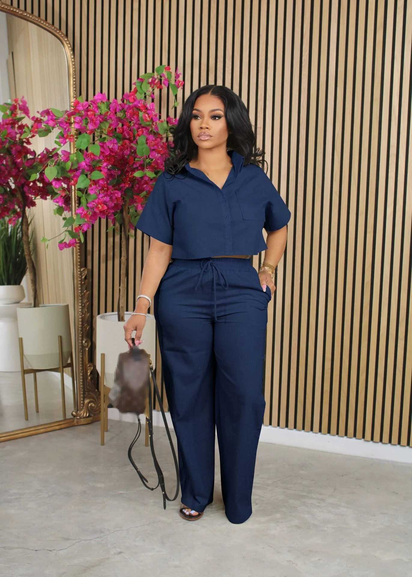 Women's Two Piece Pants 2 piece sets women outfit pants sets two piece set for women 2 piece set outfits 2024 tracksuits sets woman pants H25121
