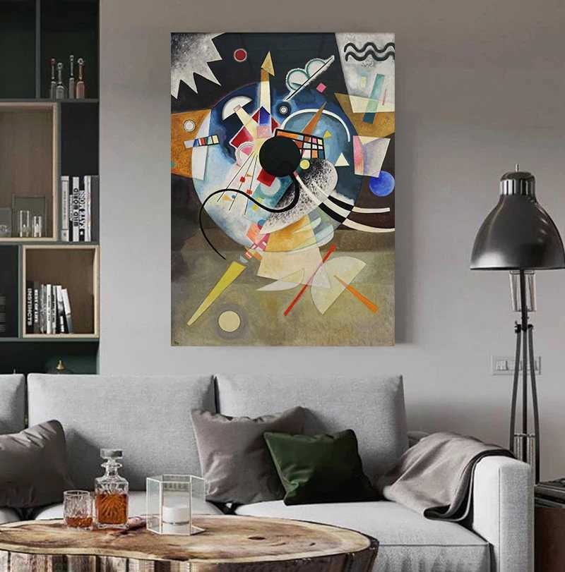 Vasily Kandinsky Abstract Art Canvas Painting Center Rings Forest Posters and Prints Cuadros Wall Art He Decorates Y250122