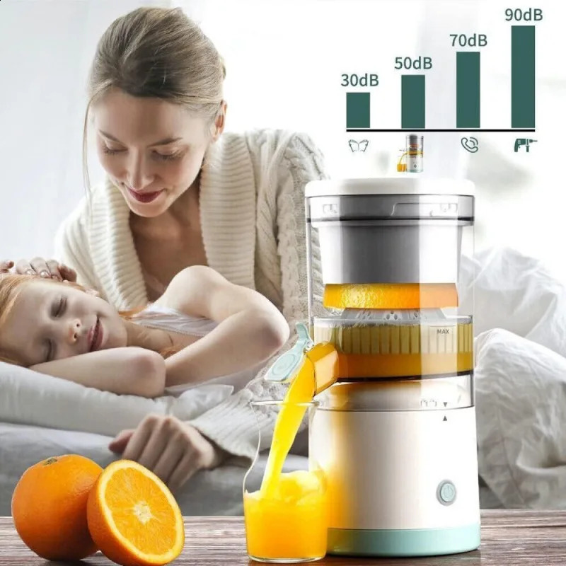 Electric Juicer Rechargeable - Citrus Juicer Machines with USB and Cleaning Brush Portable Juicer for Orange Lemon Grapefruit 250120