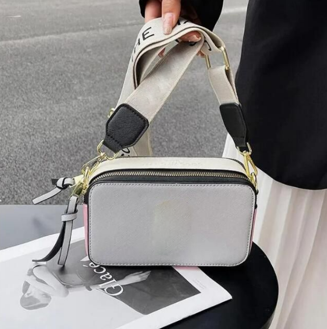 Camera Handbags Multicolor Bag Designer Women Wide Shoulder Straps Shoulders Bags Wallet Brand Cross body Flap