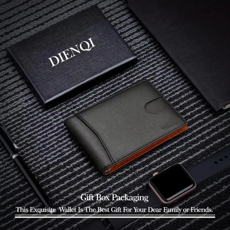Metal Money Clip Wallet RFID Blocking Slim Card Holder Bag Credit Cardholder Carbon Fiber Bifold Smart for Men 250114