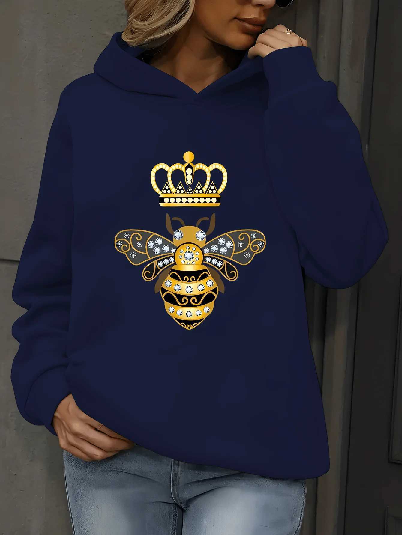 Women Casual Print base warm Hoodies Autumn Long Slve Funny Santa Claus Hooded Harajuku Fashion Strt Style Xmas SweatshirtsC250118 L251018P7UH