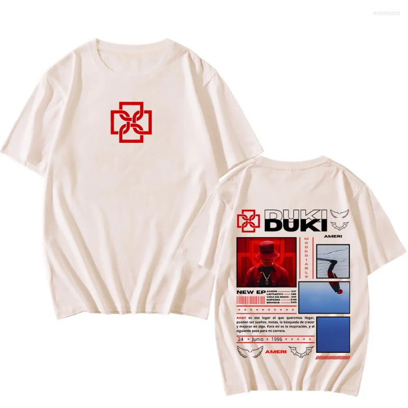 Men's T Shirts Duki Ameri EP TShirts Unisex Men/Women Classic Clothing Hip Hop Tops Vintage Fashion Streetwear Cotton T-Shirts Short Sleeve