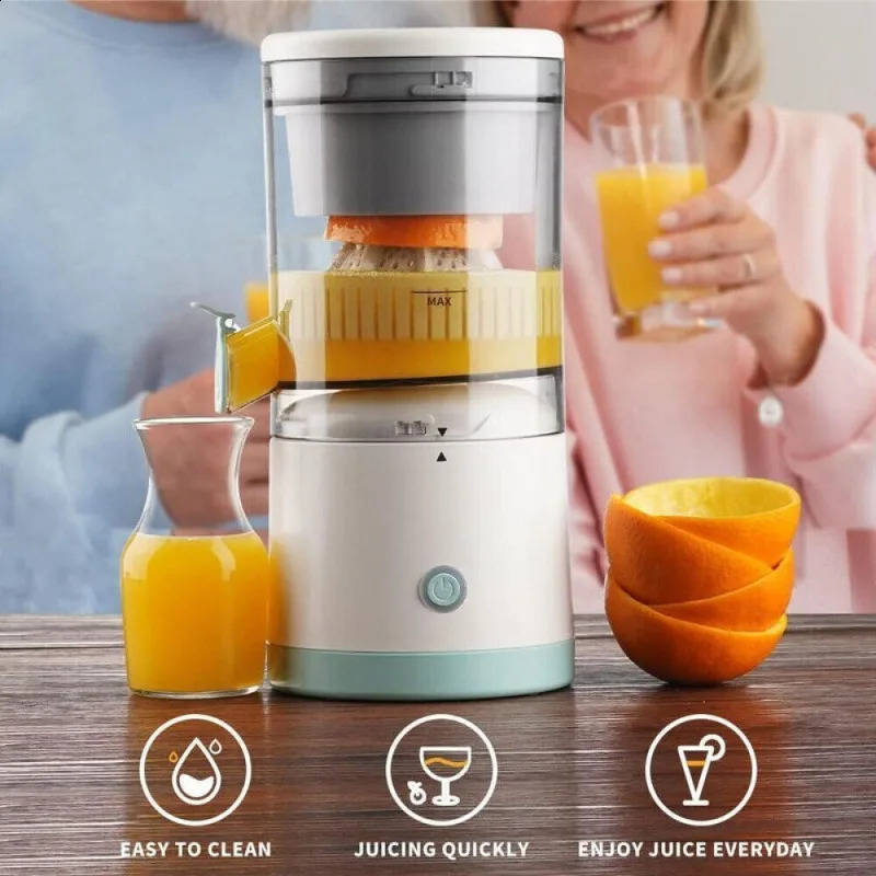 Electric Juicer Rechargeable - Citrus Juicer Machines with USB and Cleaning Brush Portable Juicer for Orange Lemon Grapefruit 250120