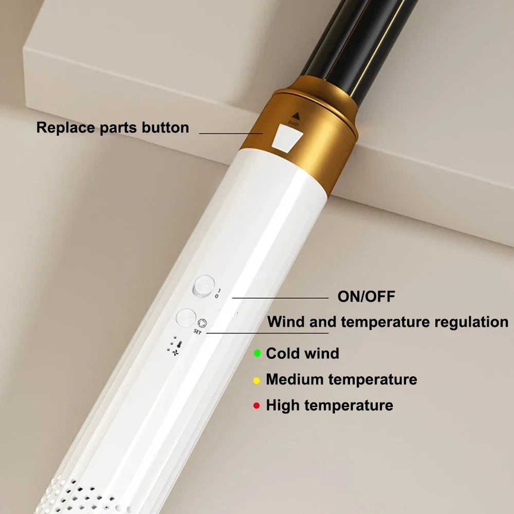 Air Brush Hair Styler Tools with 30mm 40mm Auto-Wrap Curlers 7 in 1 Hair Dryer 110000rpm High Speed Blow Dryer Negative Ion 250120
