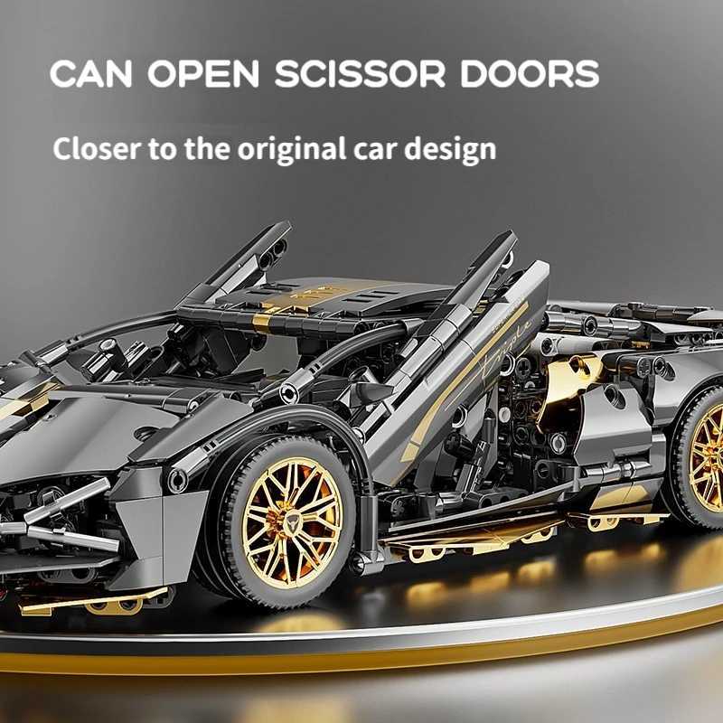 67129 Car MOC 1280pcs Building Blocks Car and Construction Toy Adult Collectible Set to Build 1 14 Scale Sports Car Model Z250122