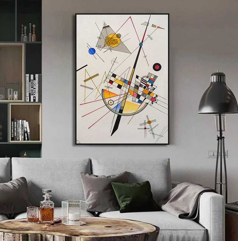 Vasily Kandinsky Abstract Art Canvas Painting Center Rings Forest Posters and Prints Cuadros Wall Art He Decorates Y250122