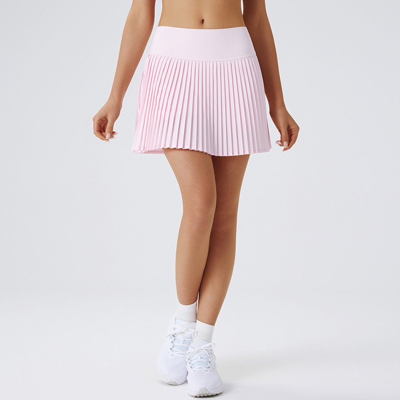 A693 Women Yoga Pleated Sports Anti-Exposure Badminton Golf Short Tennis Skirt