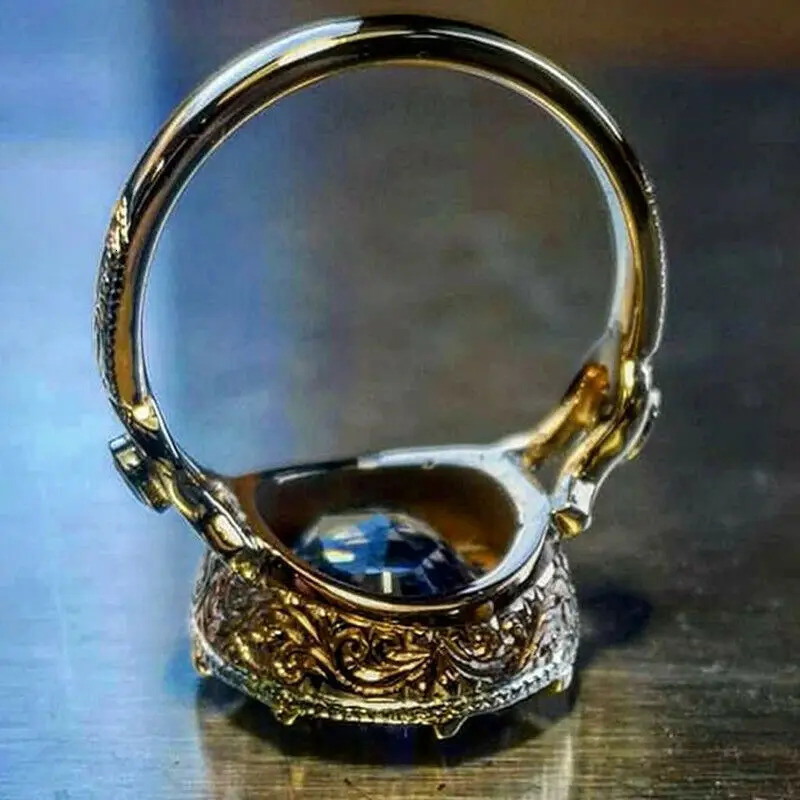 14K Gold Natural Sapphire Ring for Women Men Anillos De Bizuteria Gemstone Birthstone Jewelry Bague Diamant Box 250118