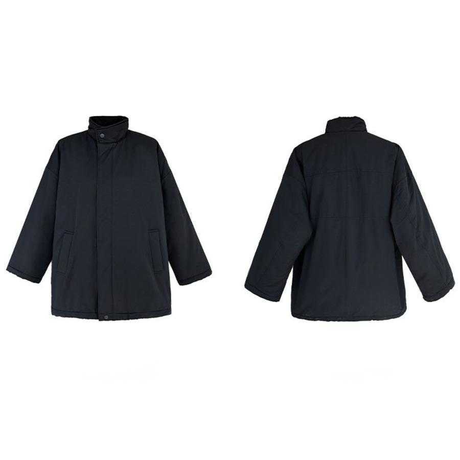 Minimalist Cotton Jacket Womens Winter New Oversized Cotton Workwear Cotton Jacket Women Jackets Coat Woman Fur 241209